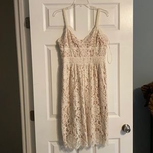 Like New Anthropologie Lace and Crochet Dress